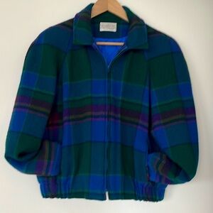 SOLD Vintage Pendleton Zip-Up Plaid Jacket
